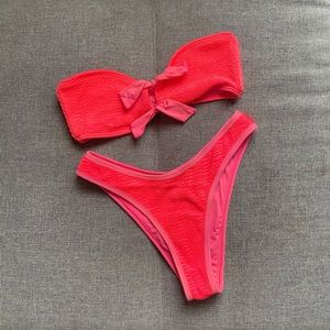 L*Space Neon Pink Bikini (Kristen top/ Whiplash bottoms)
